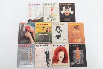Vintage 1960 Playboy Lot With Centerfolds