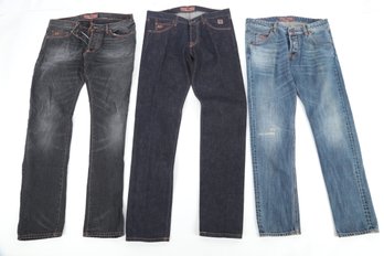 3 Pairs: Men's Roy Rogers Jeans (Size 35) Styles: Peyton, 529 & 1952
