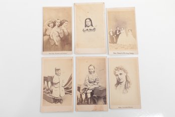 Group Of Antique Photo Cabinet Cards