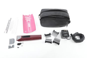Vintage Oster PRO Cordless Clipper W/Attachments, Instructions, & Carry Bag