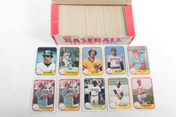 1981 Fleer Baseball Vending Box With Some Stars