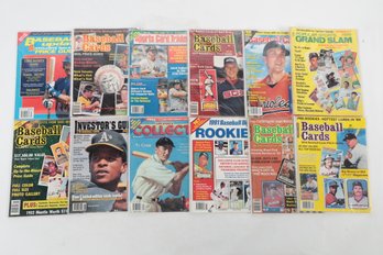 Grouping Of Assorted Vintage Baseball Card Magazines & Price Guides