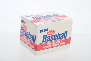 1986 Fleer Baseball Logo Stickers And Updated Trading Cards Set Complete With Barry Bonds Rookie