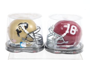 Collage Football Mini Helmet Lot  Alabama And Colorado Buffaloes