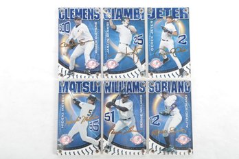 Lot Of 6 2003 100th Anniversary Limited Edition /10000 Cards Clemens  Giambi Jeter Matsui Williams Soriano