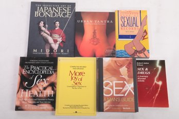7 Books On Human Sexuality - Urban Tantra- Sex & Health-Japanese Bondage- Sex And Drugs By Robert Anton Wilson
