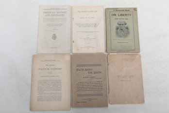 6 Booklets On A Variety Of Socio-political Topics Including The Lost Arts, By Wendell Phillips, 1884.