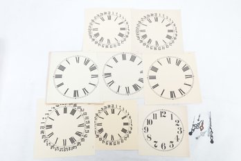 Grouping Clock Faces Along With Several Clock Hands