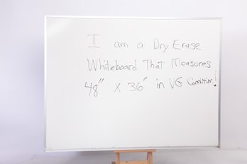 Dry Erase White Board ~ 48' X 36'