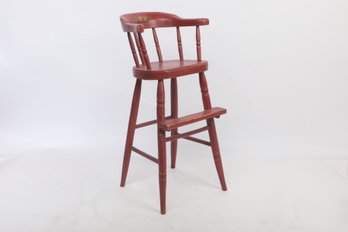 Antique, Hand Painted - Refinished High Chair