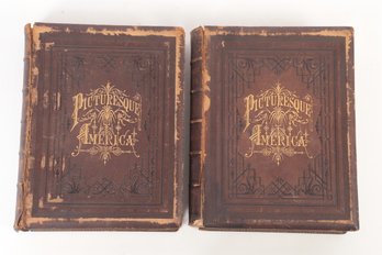 Antique 1872 Vol I & II Picturesque America Edited By William Cullen Bryant - Illustrated