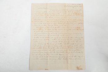 (WOMEN) 1849 East Calais, Vermont Manuscript Letter