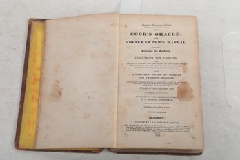 The Cook's Oracle And Housekeeper's Manual (1830)