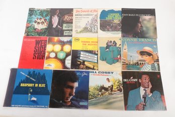 14 Mixed Genre Vintage Vinyl Records: Bill Cosby, Movie Themes, West Side Story, MPG & More