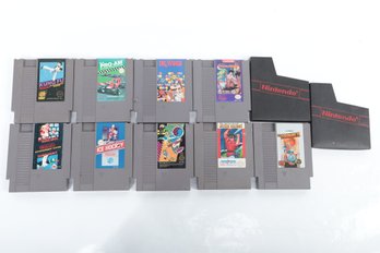 Lot Of 9 Nintendo Video Game Cartridges