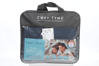 Cozy Tyme 2 In 1 Warm And Cool 12 Pound Weighted Blanket 48 X 72