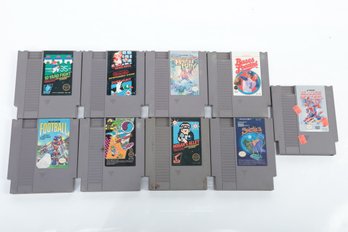 Lot Of 9 Nintendo Video Game Cartridges