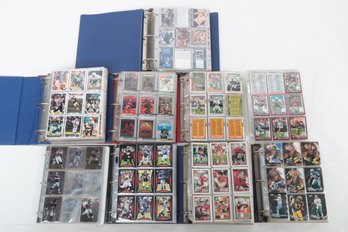 Box Lot Of Binders Football Cards 80's 90's 2000's With Stars