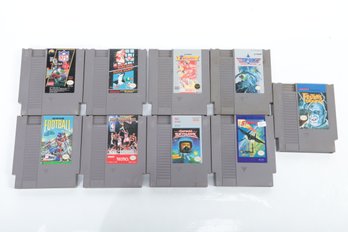 Lot Of 9 Nintendo Video Game Cartridges