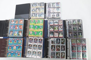Box Lot Of Binders With Baseball Cards Chrome And Others With Stars Multi-year