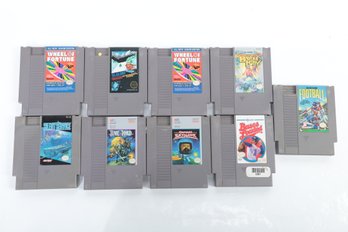 Lot Of 9 Nintendo Video Game Cartridges