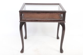 Antique Display End Table