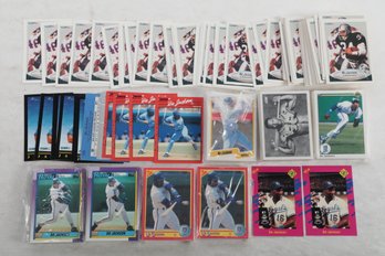 Large Lot Of All BO Jackson Cards Both Baseball And Football