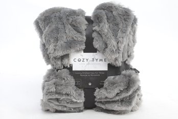 Cozy Tyme Lux Faux Throw Blanket 50 X 60