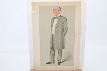 1896 SPY Print For Vanity Fair Magazine 'Mr. Speaker'