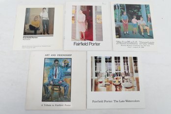 MODERN ART Fairfield Porter: Ephemeral Gallery Catalogs Scarce.