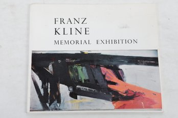 MODERN ART  1962 Franz Kline: Memorial Exhibition  Illustrated Scarce