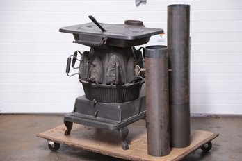 Antique LT. WONG STOVE CO. New York Laundry Stove Note Multiple Sad Irons (Included) Heating
