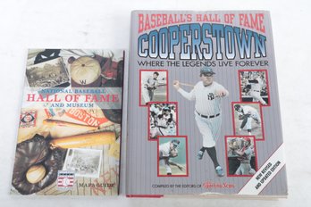 National Baseball Hall Of Fame Map / Guide With 1993 Edition Book Compiled By Sporting News