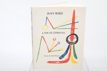 MODERN ART MIRO:  PAUL ELUARD A TOUTE PREUVE Gravures Sur Bois De JOAN MIRO