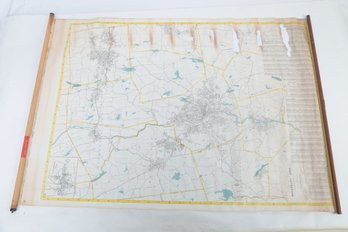 Large Wall Map - Waterbury Area