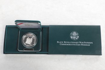 1998 Black Revolutionary War Patriots Crispus Attucks UNC Coin In Box With COA