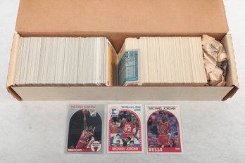 1989 And 1990 NBA Hoops Basketball Cards With Stars Not Complete But Has Jordans