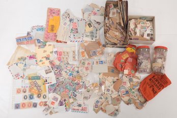 Large Group Of Unsearched Postal Stamps