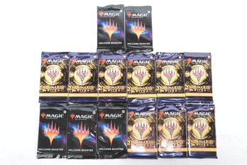 14 Sealed Magic The Gathering (MTG) Booster Packs: Dominaria United, Welcome's Booster & Phyrexia (Lot 2)