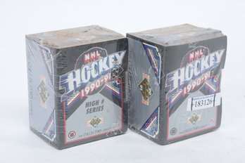 2 Sealed 1990-91 Upper Deck NHL High # Series Cards