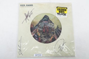 Red Fang Murder In The Mountains Signed Orange Vinyl