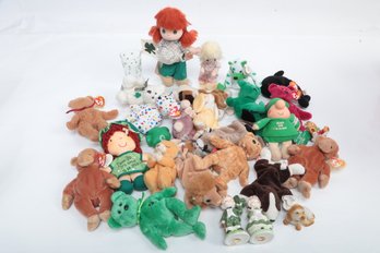 A Collection Of Collectibles - Beenie Babies, And Several Irish Dolls And Souvenirs