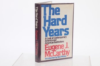 Eugene McCarthy, Signed Book & Letter With Ephemera