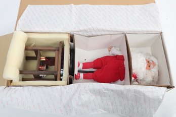 The Danbury Mint 'Santa Claus At His Workbench' In Original Box