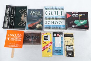 Mixed Golf Lot: Golf Balls, Electric Putter & Other Miscellaneous Items