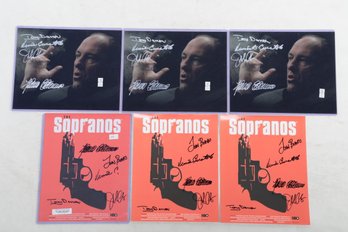 Lot Of 6 Sopranos Cast Members 8 X 10 Signed Photos