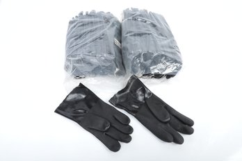 2 Dozen Memphis  Premium Flock Lined Chemical Resistant Gloves Size L