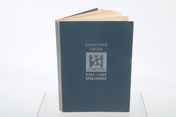 1950 Printing One Line Specimens Of Linotype Type Faces BY The MERGENTHALER LINOTYPE COMPANY