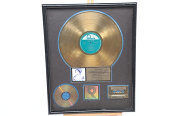 Framed Gold Sales Award Presented To Paul 'Boom Boom' Cannon For More Than 500,000 Copies Of FONTANA