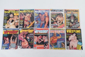 1980s And 1990's Wrestling Magazines With Hulk Hogan,  And Others